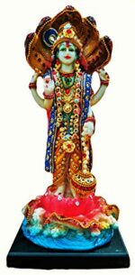 Efinito Polyresin Lord Vishnu Murti Narayan Idol (13 x 12 x 31) cm, Multicolour, 1 Piece - Image 2