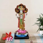 Efinito Polyresin Lord Vishnu Murti Narayan Idol (13 x 12 x 31) cm, Multicolour, 1 Piece