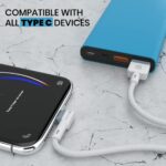 Portronics Konnect L POR-1403 Fast Charging 3A Type-C Fast Charging Cable 1.2 Meter with Charge & Sync Function for All Type-C Devices (White) - Image 5