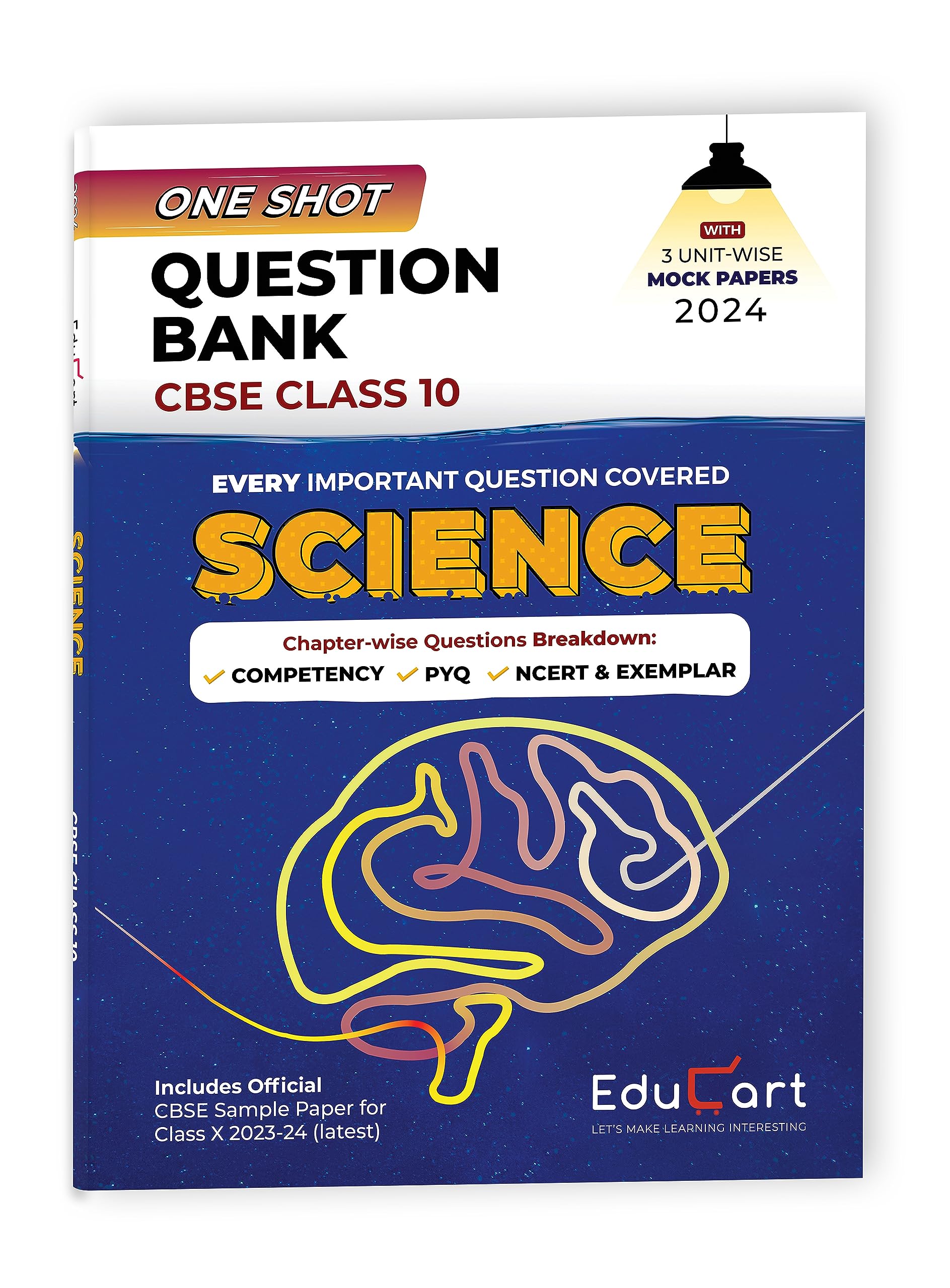 Version 1.0.0 Educart One Shot Question Bank Science CBSE Class 10 for 2024 (Only Important Questions covered Chapterwise) - Image 1