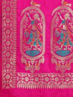 DEVANGI Women's Woven Banarasi Silk Zari Dupatta/Chunni, Width 1 Meter, Length 2.5 Meter - Image 6