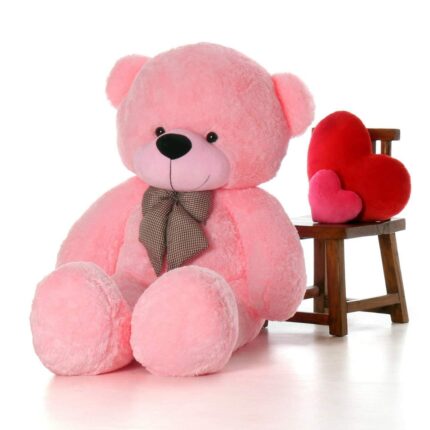 Niku Skin Friendly Ultra Soft 3 Feet Teddy Bear for Kids, Lovable Huggable Cute Soft Giant Teddy Bear for Girlfriends/Wife/Kids/Husband - (Pink, 85 cm)