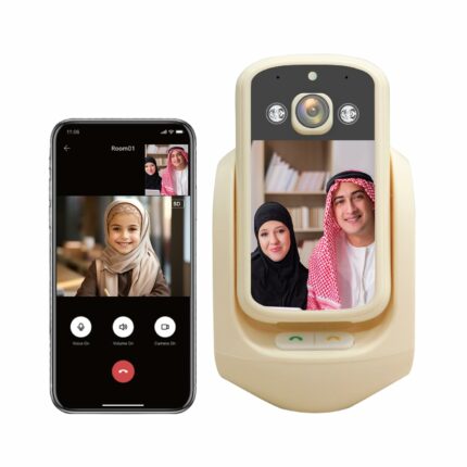 sekyo WiFi Video Calling CCTV Camera with 2.8" Screen | 1 Click Call, 2 Way Talk, 360? View | Motion Detector, Night Vision, App Alert | Indoor Baby/Elderly/Maid Live Monitoring | CCTV with Screen