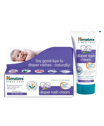 Himalaya Baby Diaper Rash Cream (100g) | Relieves Rashes, reduces Redness & Irritation | With Aloe Vera, Yashad Bhasma, Almond Oil
