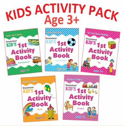Kid's Activity Age 3+ - Pack (5 Titles- English Maths Environment Good Habits IQ)