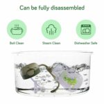 LuvLap Baby Bite Resistant Soft Silicone Straw Sipper Cup with Handle, with Weighted Straw, Sippy Cup with Anti Spill Lock, BPA Free, 6m+, 300 ml, Green - Image 5