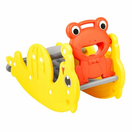 Amazon Brand - Jam & Honey 2 in 1 Foldable Slide and Rocker for Kids | Garden Style | Multi-Purpose Toy for Party Or Return Gift (18 Months 4 Years Only)