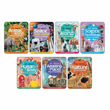 Children Encyclopaedia Books Pack for Age 5 - 15 Years- All About Trivia Questions and Answers | Animals World, Space and Solar System, The World, Science and Technology, Human Body, Amazing Places, Nature